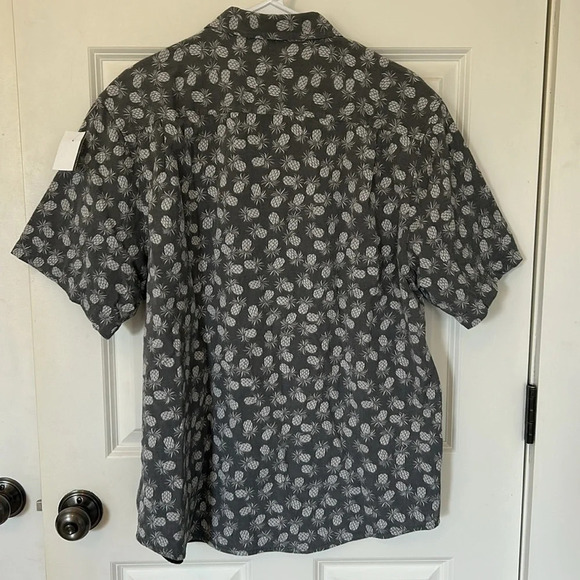 Tommy Bahama Positano Pineapple button-down shirt size XL gray short sleeve - Picture 5 of 7